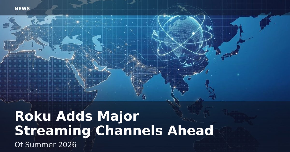 Roku Adds Major Streaming Channels Ahead Of Summer 2026