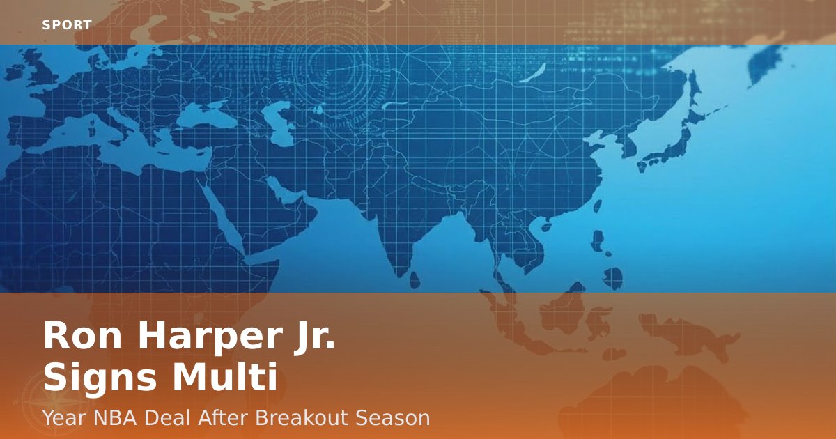 Ron Harper Jr. Signs Multi-Year NBA Deal After Breakout Season