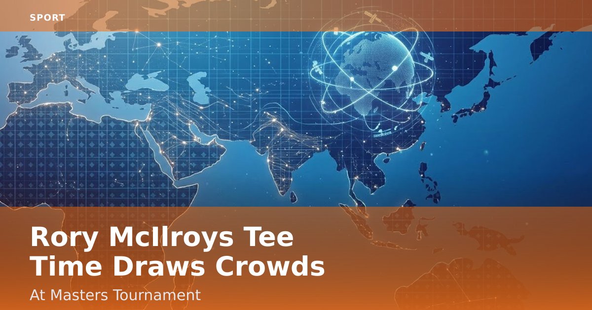 Rory McIlroy's Tee Time Draws Crowds At Masters Tournament