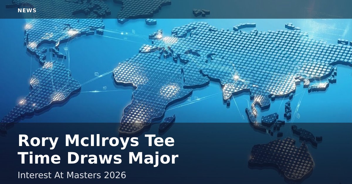 Rory McIlroy's Tee Time Draws Major Interest At Masters 2026