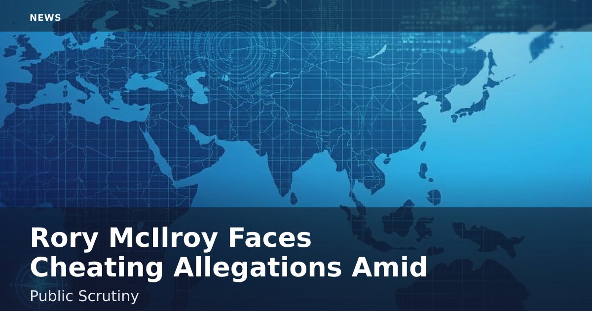 Rory McIlroy Faces Cheating Allegations Amid Public Scrutiny