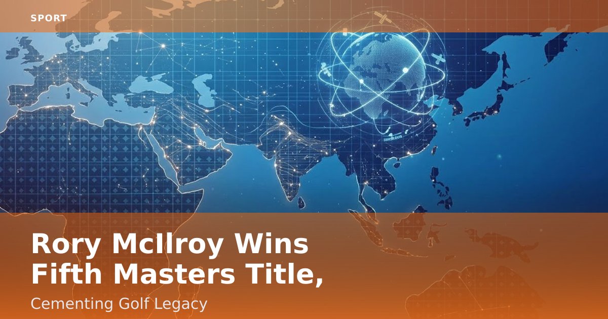 Rory McIlroy Wins Fifth Masters Title, Cementing Golf Legacy