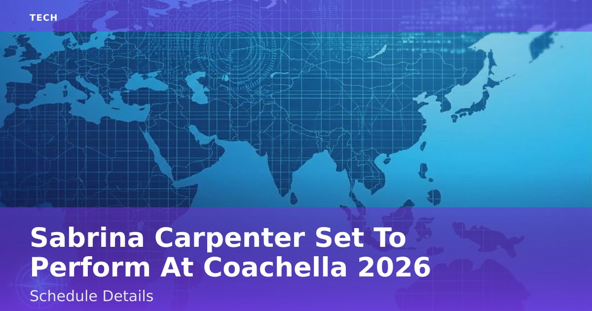Sabrina Carpenter Set To Perform At Coachella 2026: Schedule Details