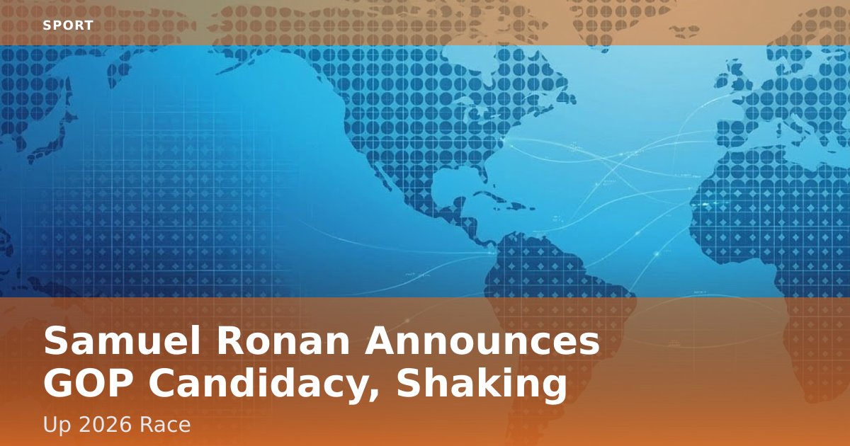 Samuel Ronan Announces GOP Candidacy, Shaking Up 2026 Race