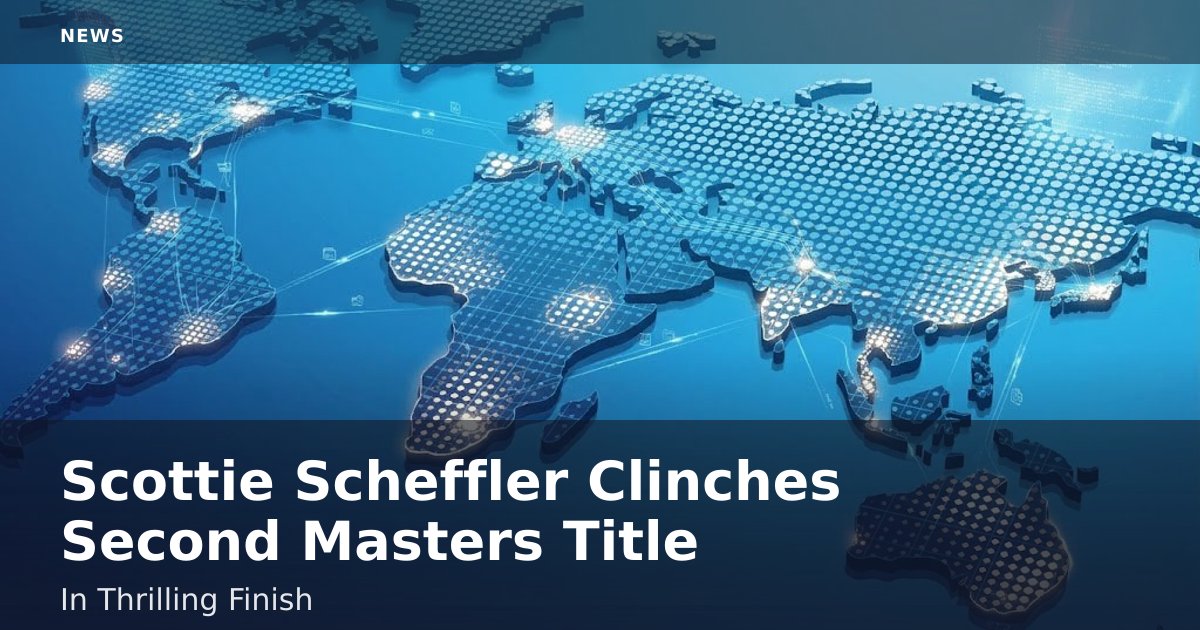 Scottie Scheffler Clinches Second Masters Title In Thrilling Finish