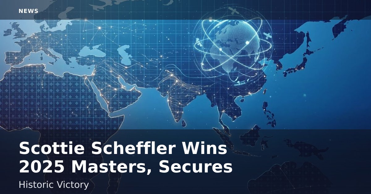 Scottie Scheffler Wins 2025 Masters, Secures Historic Victory