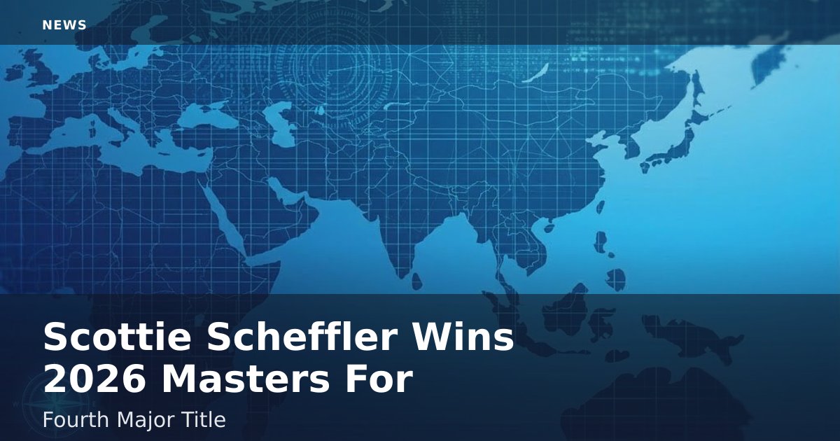 Scottie Scheffler Wins 2026 Masters For Fourth Major Title
