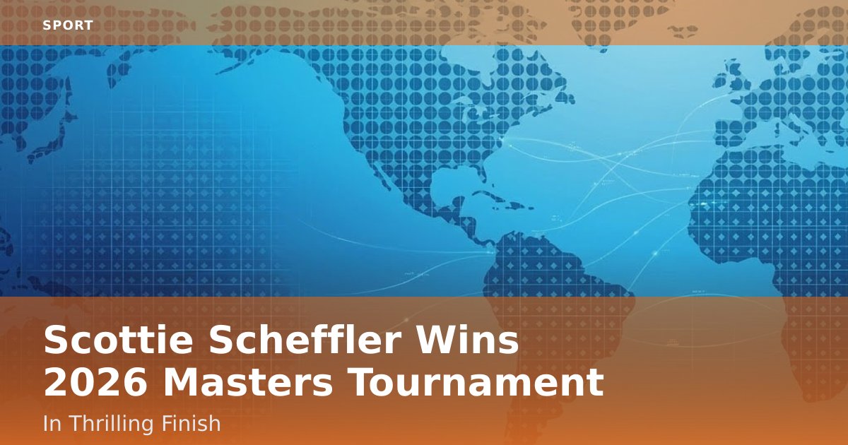 Scottie Scheffler Wins 2026 Masters Tournament In Thrilling Finish