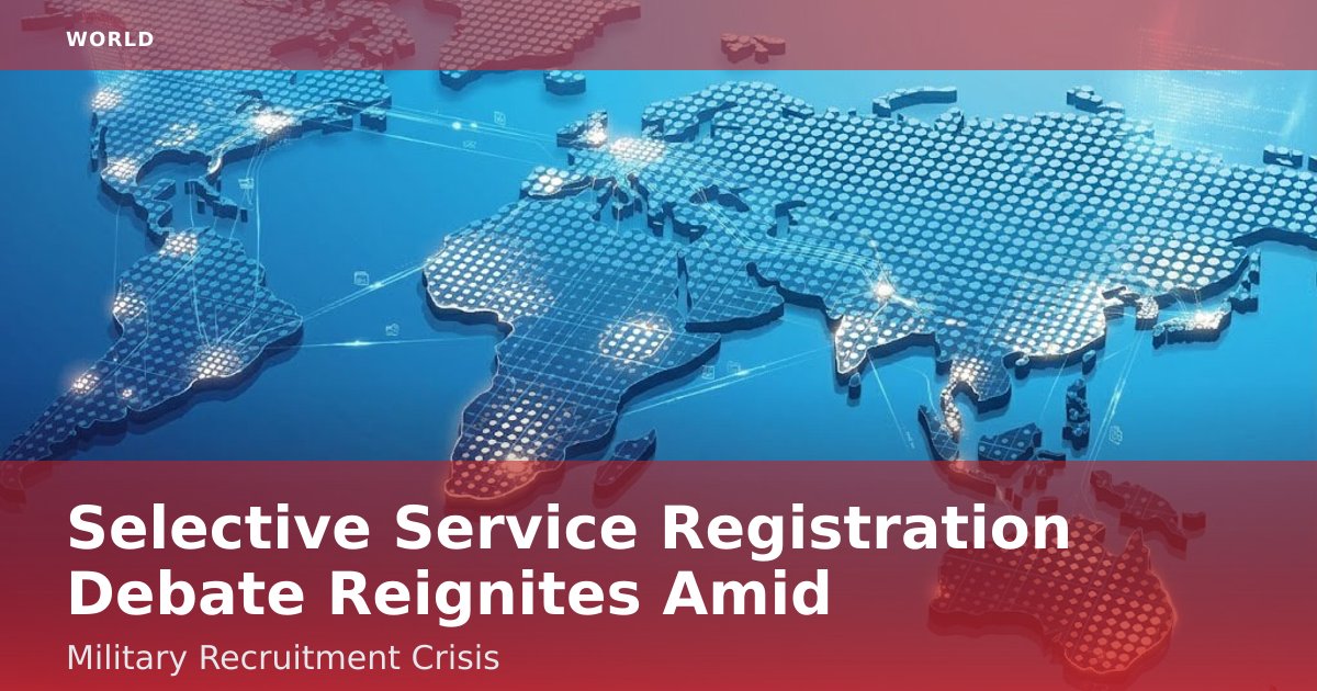 Selective Service Registration Debate Reignites Amid Military Recruitment Crisis
