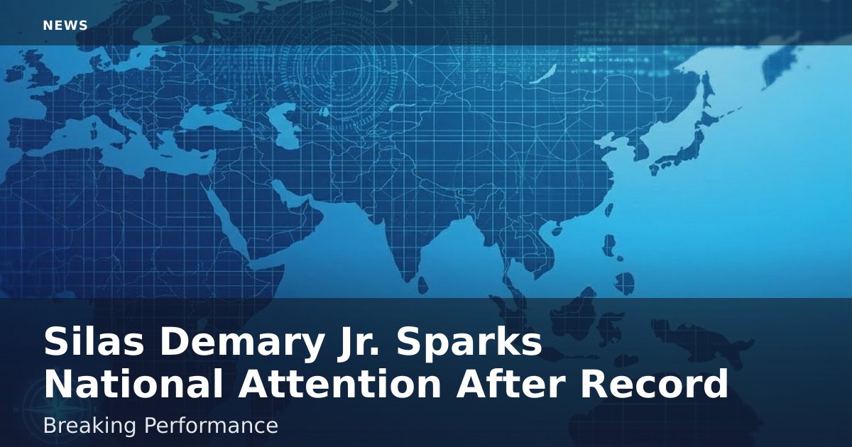 Silas Demary Jr. Sparks National Attention After Record-Breaking Performance
