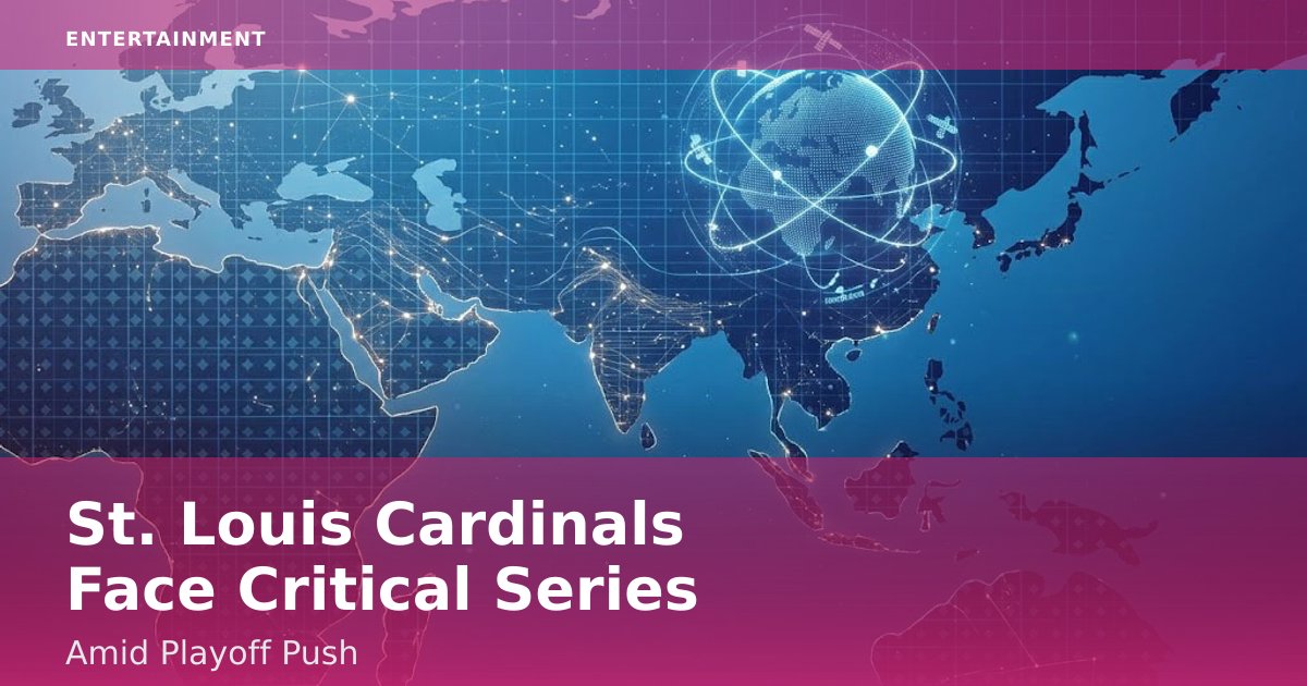 St. Louis Cardinals Face Critical Series Amid Playoff Push