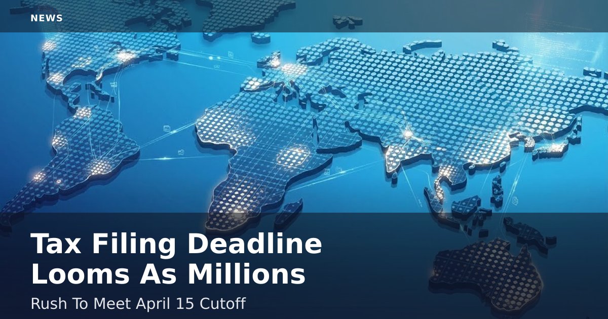 Tax Filing Deadline Looms As Millions Rush To Meet April 15 Cutoff