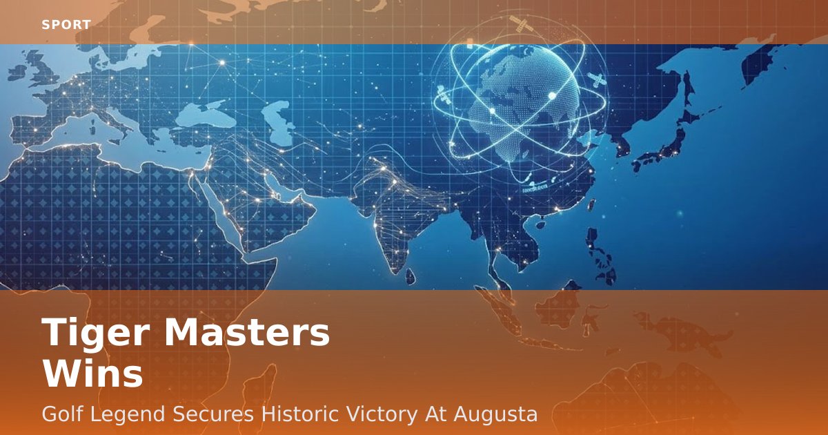 Tiger Masters Wins: Golf Legend Secures Historic Victory At Augusta