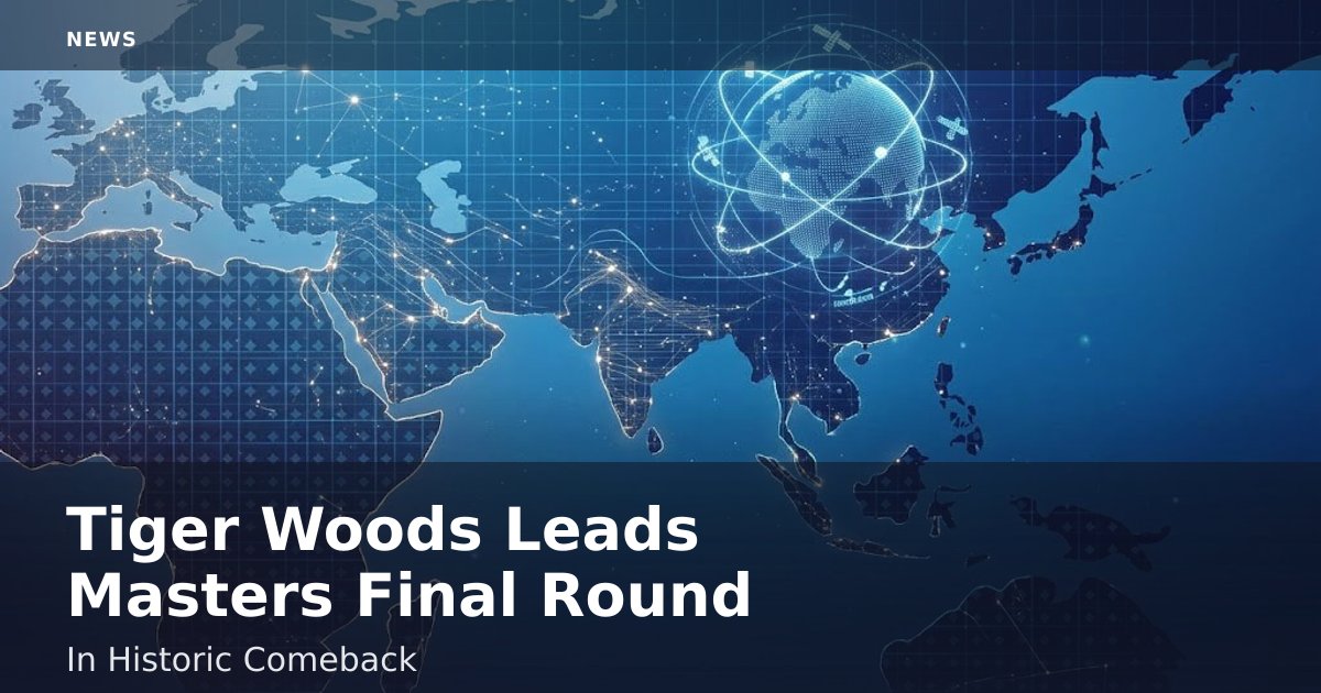 Tiger Woods Leads Masters Final Round In Historic Comeback