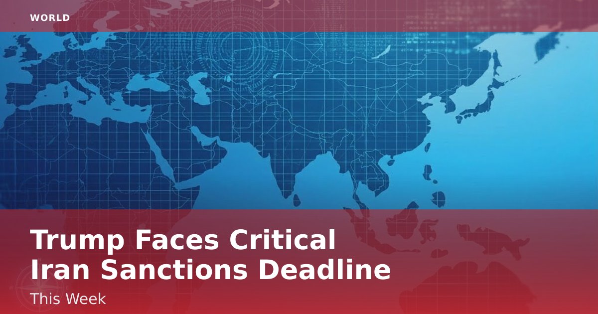 Trump Faces Critical Iran Sanctions Deadline This Week