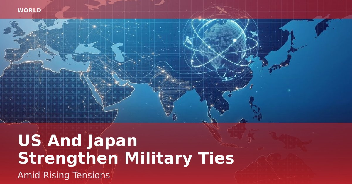 US And Japan Strengthen Military Ties Amid Rising Tensions