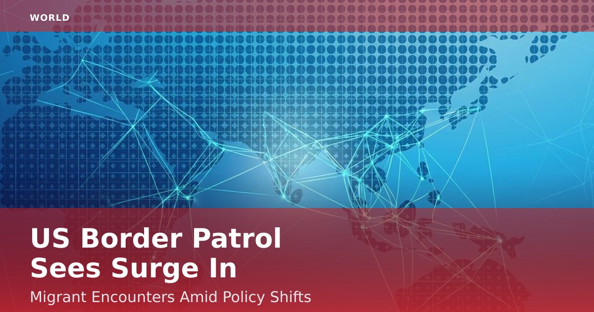 US Border Patrol Sees Surge In Migrant Encounters Amid Policy Shifts