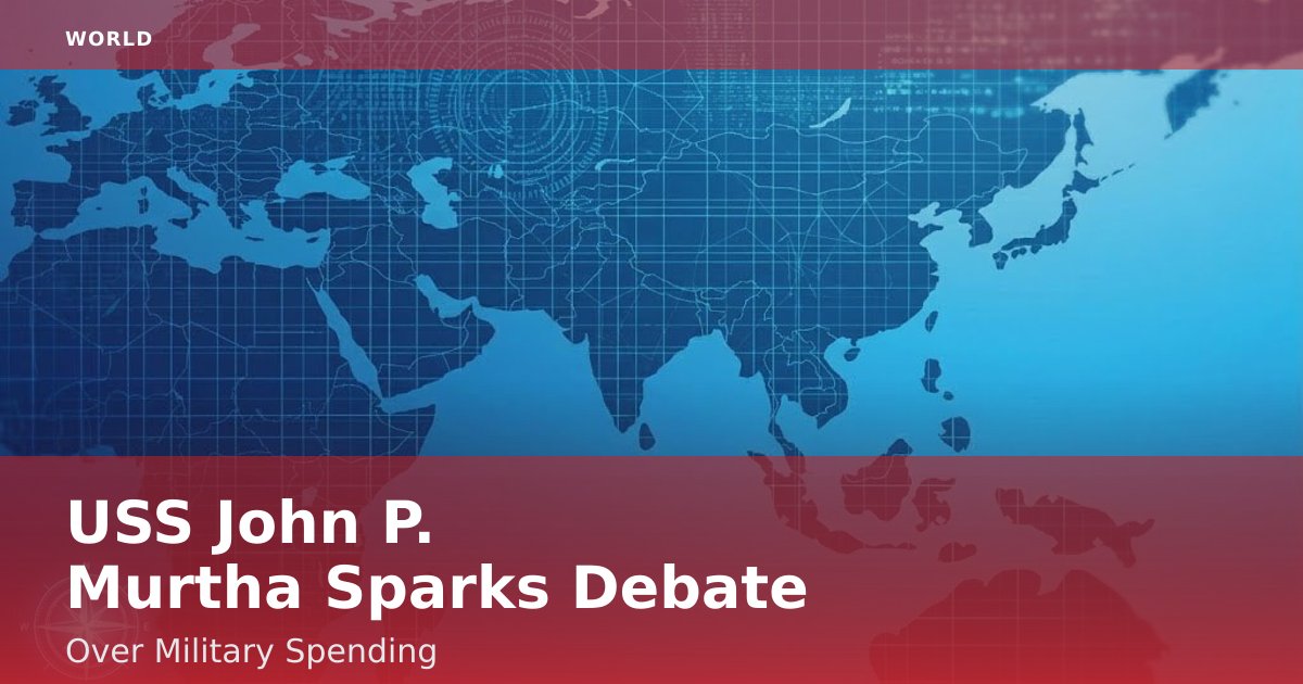 USS John P. Murtha Sparks Debate Over Military Spending