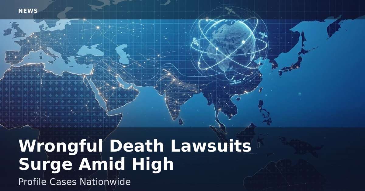 Wrongful Death Lawsuits Surge Amid High-Profile Cases Nationwide